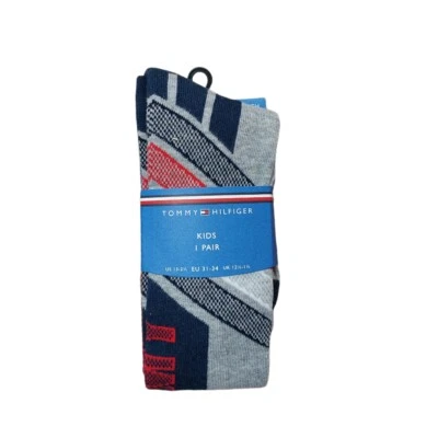 Paquete de 1 calcetines hasta la rodilla Tommy Hilfiger Boy's Th Kids. 12,5 - 1,5 Reino Unido Foto 1 de 4