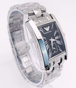 EMPORIO ARMANI AR0157 Classic Silver Stainless Steel 25mm Ladies Wrist Watch