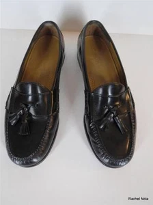Cole Haan Mocasines Borla $168 Talla 11.5 D Hombres Cuero Negro Clásico Zapatos de Vestir - Imagen 1 de 11