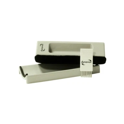 Dynavox Samt Kissen und Bürste - Schallplatten und Tonabnehmer Reinigung