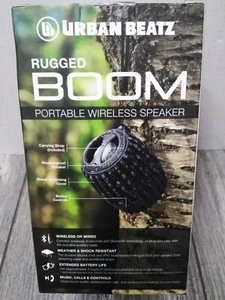 NEUF haut-parleur portable Bluetooth robuste sans fil Urban Beats Boom - Noir (SCELLÉ) - Photo 1 sur 4