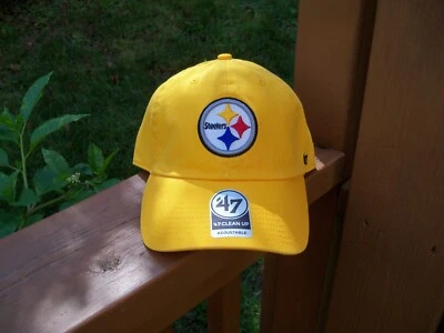 NFL PITTSBURGH 钢人队 '47 品牌可调帽子 ~ 尺寸 ~ 均码 — 第 1/4 张图片
