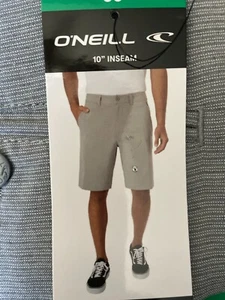 O'Neill Men's Size 30 2 Way Stretch Shorts Grey 10"inseam NWT - Picture 1 of 5
