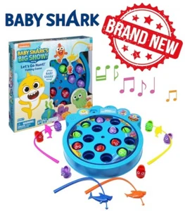 Baby Shark Family Game Let's Go Hunt Fishing Hook The Shark 4 Person Pinkfong - Picture 1 of 9