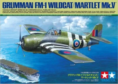 Modello in plastica Tamiya 1:48 n.126 Grumman FM-1 Wildcat/Martlet Mk.V - Immagine 1 di 4