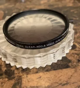 Tiffen 72mm Professional 77mm Clear_ndo.6 made in USA - Picture 1 of 6