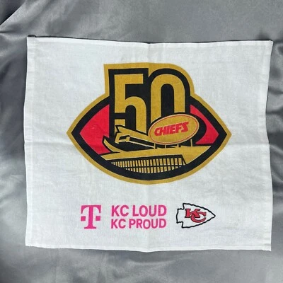 Kansas City Chiefs 2022 Juego Rally Toalla Fan 50 Souvenir KC Loud Super Bowl Team Foto 1 de 4