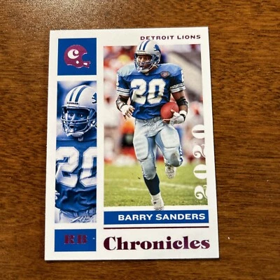 Barry Sanders Pink Parallel!! NFL Chronicles Detroit Lions F10 - Image 1 of 2