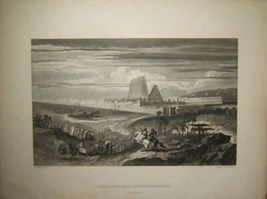Impresión bíblica Jerusalén cautiva en Babilonia; Martín y Walter, siglo XIX - Imagen 1 de 1