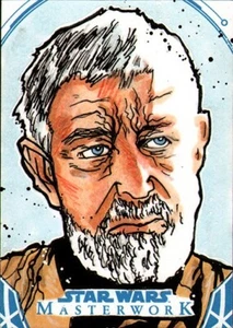 Topps Star Wars MASTERWORK Sketch Card - OBI-WAN KENOBI - by Rich Hennemann 1/1 - Picture 1 of 2