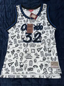 New Women’s Mitchell & Ness Orlando Magic Shaq O’Neal Doodle Jersey XL - Picture 1 of 6