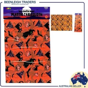 Halloween SPOOKY TABLECLOTH Disposable for Easy Party Clean Up Brand New - Bild 1 von 6
