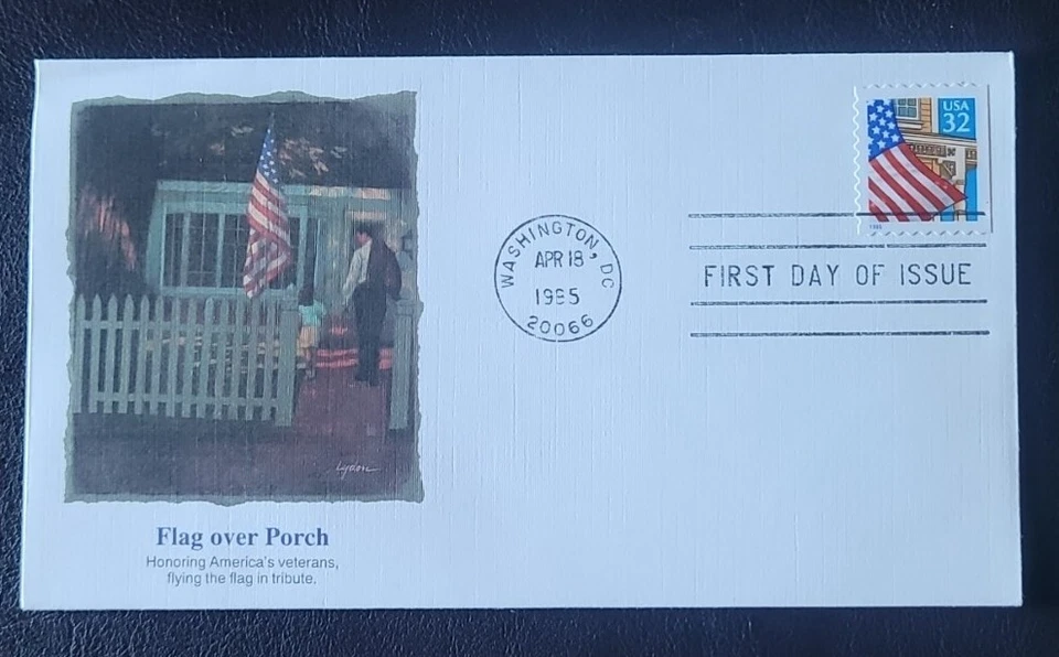 US FDC # 2915 Flag Over Porch 1995 - Image 1 of 4