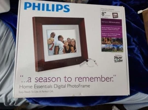 8 Inch Digital Photo Frame Philips Brown, electric photo frame - Picture 1 of 1
