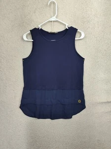 Michael Kors WomenTop Small Blue Viscose Blend Sleeveless Tank Shirt - Picture 1 of 13