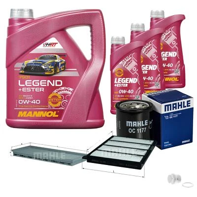 MAHLE Inspection set 7 L MANNOL Legend+Première 0W-40 pour Subaru Impreza Coupe - Photo 1/4