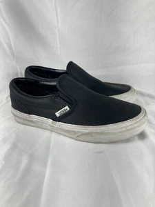 Zapatos Tenis Vans Asher Perforados Sin Cordones Negros EE. UU. Mujeres Talla Niños 2.0 - Imagen 1 de 17