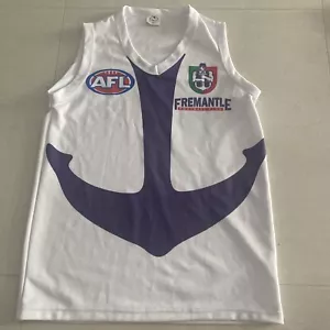 Fremantle Dockers Vintage Guernsey | Vintage Style White Away Guernsey | Classic - Picture 1 of 2