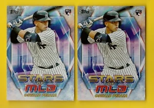 2023 Topps Update Stars of MLB SMLB-80 Oswald Peraza RC 2 Rookie Card Lot - Picture 1 of 1