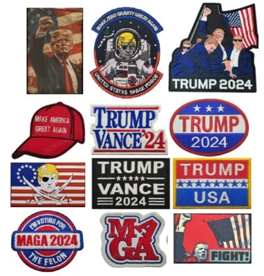 TRUMP PATRIOTIC HISTORIC MAGA AMERICA FIRST Tactical Morale Patch