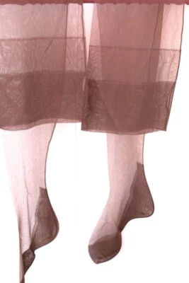 Medias de nailon de colección Cuban La France #200 medias cosidas marrón tostado talla 9 nuevas en caja Foto 1 de 4