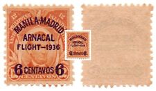 1936 PHILIPPINES/US Manila-Madrid ARNACAL Flight Airmail Scott # C55 NG Lincoln
