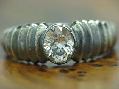 925 Sterling Silber Ring mit Zirkonia Besatz / Echtsilber / RG 57 / 4,3g - Bild 1 von 3