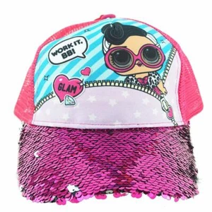 L.O.L. Surprise Pink Sequin Adjustable Cap for Girls - Picture 1 of 2