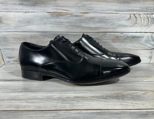 Benci Brothers Oxford Herren Leder Schuhe Schwarz Made In Italy Luxusmarke - Bild 1 von 24