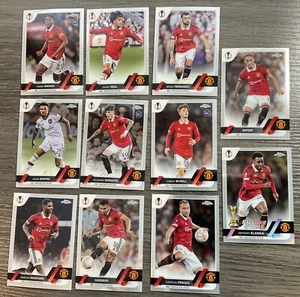 2022-23 Topps Chrome UEFA Manchester United Team Set (11) Cards - Picture 1 of 2