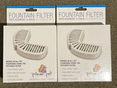 Filtro de fuente de agua Pioneer Pet repuesto #3014 perro/gato paquete de 4 cantidad 2 Foto 1 de 2
