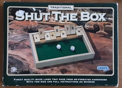 GIBSONS Games Traditional Shut The Box - Image 1 of 3
