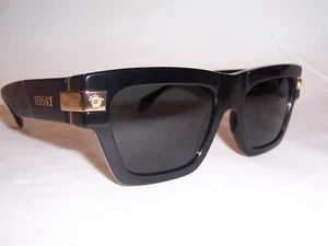 NUEVAS GAFAS DE SOL VERSACE VE 4464 GB1/87 NEGRO/GRIS 55 MM AUTÉNTICAS 4464 - Imagen 1 de 7