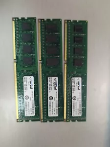 12 GB DDR3 1600 Udimm 1Rx8 Crucial - Picture 1 of 3