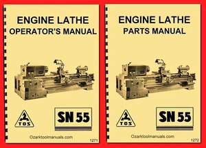 TOS SN55 Engine Metal Lathe Owner's Instructions and Parts Manuals 1271 - Picture 1 of 12