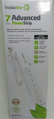TrickleStar TS1602 7 Outlet Advanced Power Strip NIB 10 Yr Warranty  - Image 1 of 4