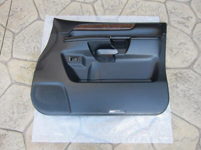 06-12 2010 Nissan Armada Platinum negro pasajero delantero interior panel de puerta OEM Foto 1 de 4