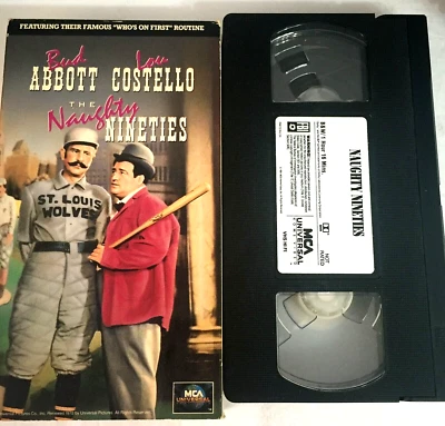 Abbott & Costello Naughty Nineties VHS tape Includes the Famous "Who's On First" - Image 1 of 2