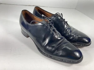Church's New Yorker Oxford Dress Shoes Men 9 C Narrow Black Leather Lace Up VTG - Picture 1 of 15
