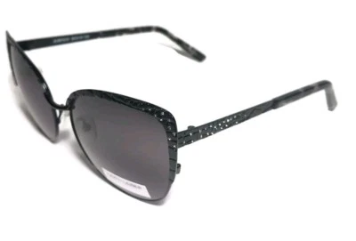 NUEVO JUDITH LEIBER Gafas de sol con estampado de cocodrilo y estrás negras con inscripciones + Estuche JL5010 Foto 1 de 4