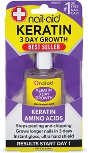 Tratamiento de uñas Nail-Aid Keratina crecimiento de 3 días - deja de pelarse - 15 ml de caña brillante - Imagen 1 de 5