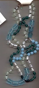 Collar COLDWATER CREEK Turquesa Vidrio Aqua - Imagen 1 de 1