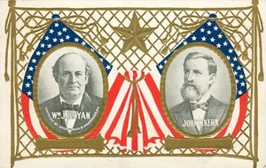 Alte Postkarte 1908 Wm. Bryan John W. Kern Political - Bild 1 von 2