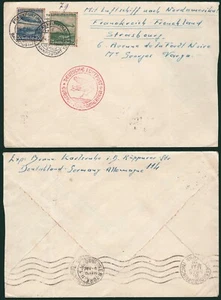 Alemania - Zeppelin - Yv. A 55/6 - 1936 -Sieger 406C,D -De Frankfurt a Lakehurst - Imagen 1 de 1