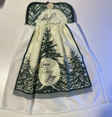 Toalla de plato colgante bache amor paz alegría Foto 1 de 2