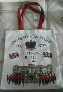 Historic Royal Palaces Queen Elizabeth Platinum Jubilee Katie Cardew tote bag - Picture 1 of 4