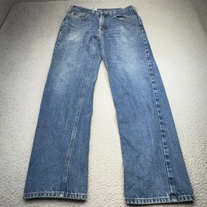 Carhartt Jeans Herren 34x32 Blau Relaxed Denim Straight Leg Zip Fly B460 Etikett 34x34 - Bild 1 von 12