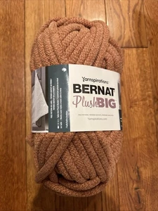 Yarnspirations Bernat Plush Big Yarn Super Bulky Blush Caramel 8.8oz - Picture 1 of 3