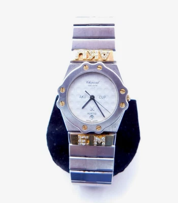 Raro Vintage Chopard St Moritz 8025-A Cuarzo Hurtig AKU TAZA BOLA DE GOLF Dial Foto 1 de 4