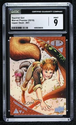 2019 Upper Deck Marvel Premier 27/100 Squirrel Girl #41 CGC 9 Mint - Image 1 of 3